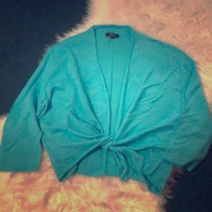 Turquoise summer cardigan